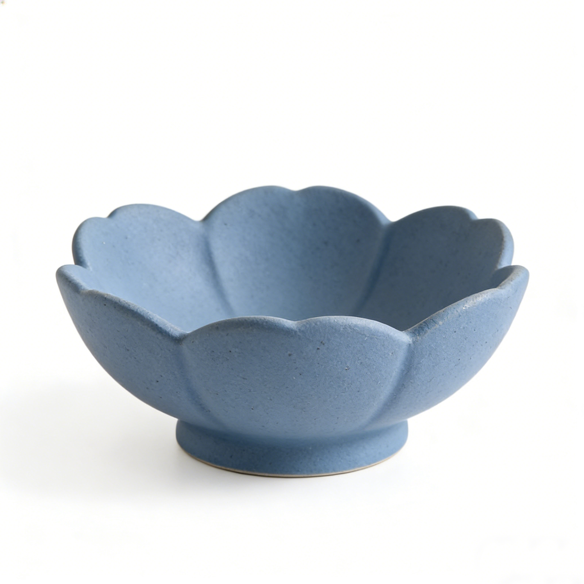 Matte Blue Lotus Bowl