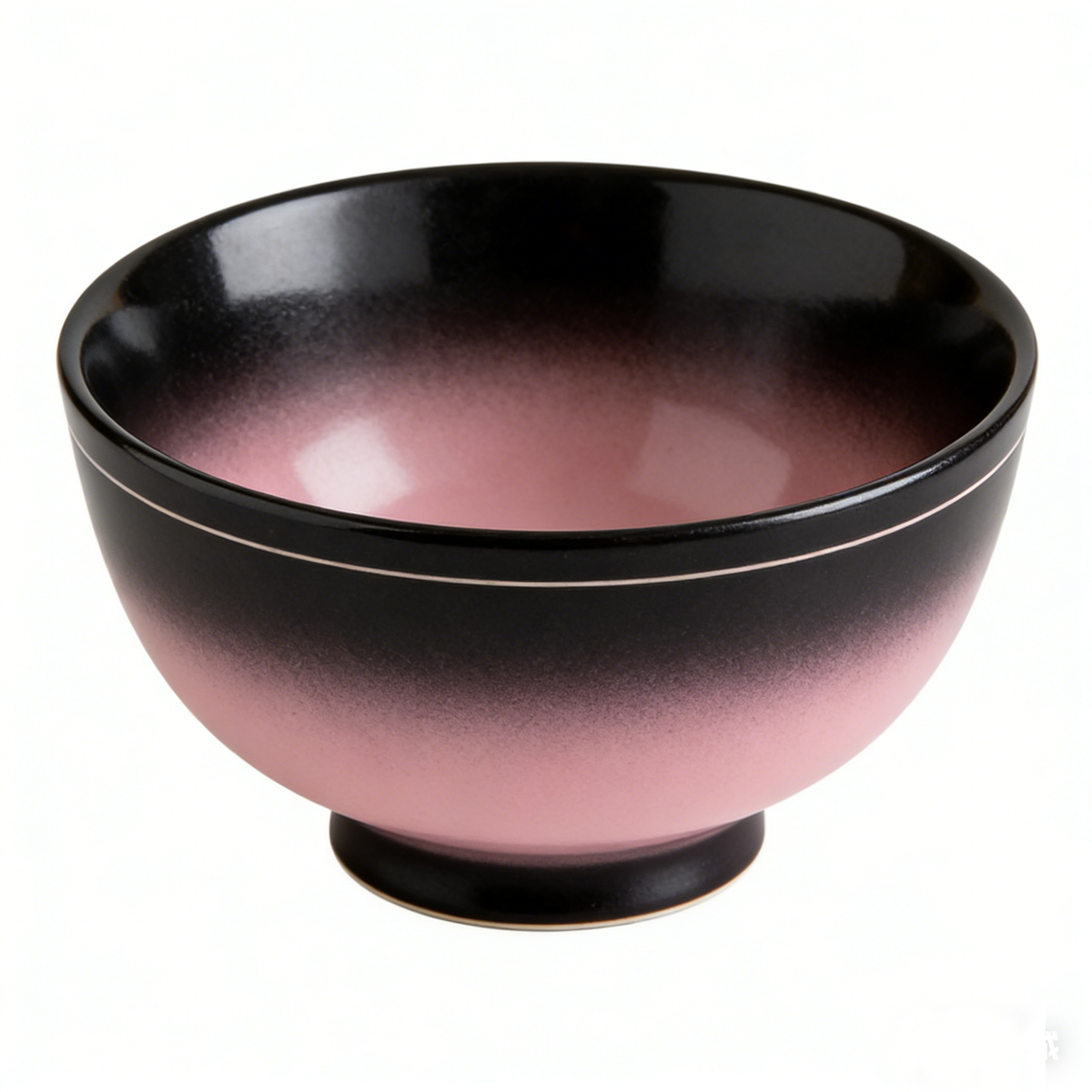 Black Pink Gradient Bowl