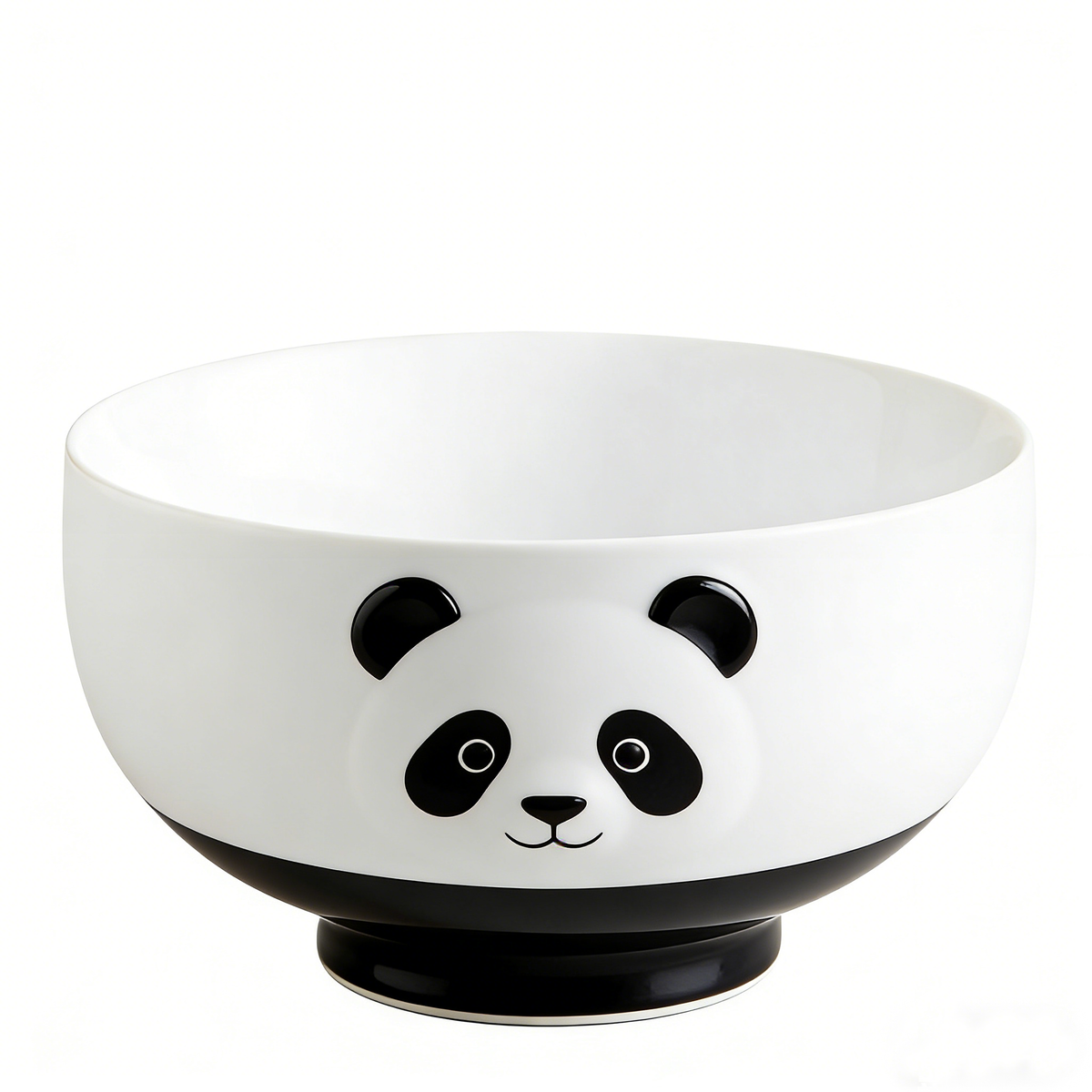Cute 3D Panda Face Ceramic Bowl