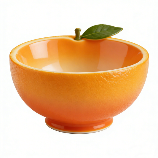 Orange Shaped Ceramic Bowl