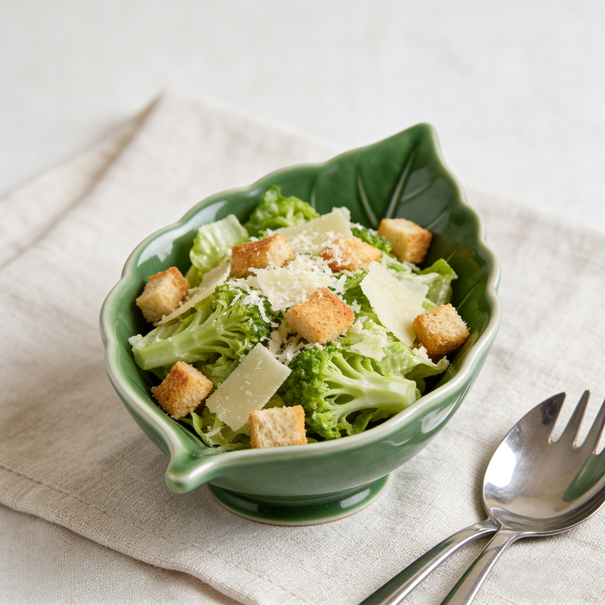 Green Leaf Ceramic Bowl