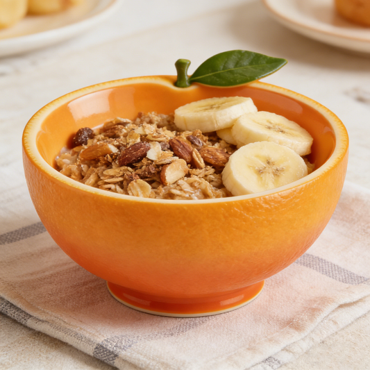 Orange Shaped Ceramic Bowl