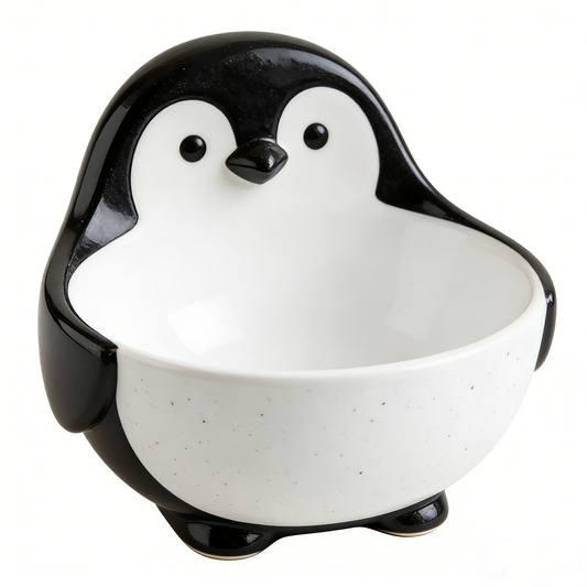 Cute Penguin Shaped Ceramic Bowl